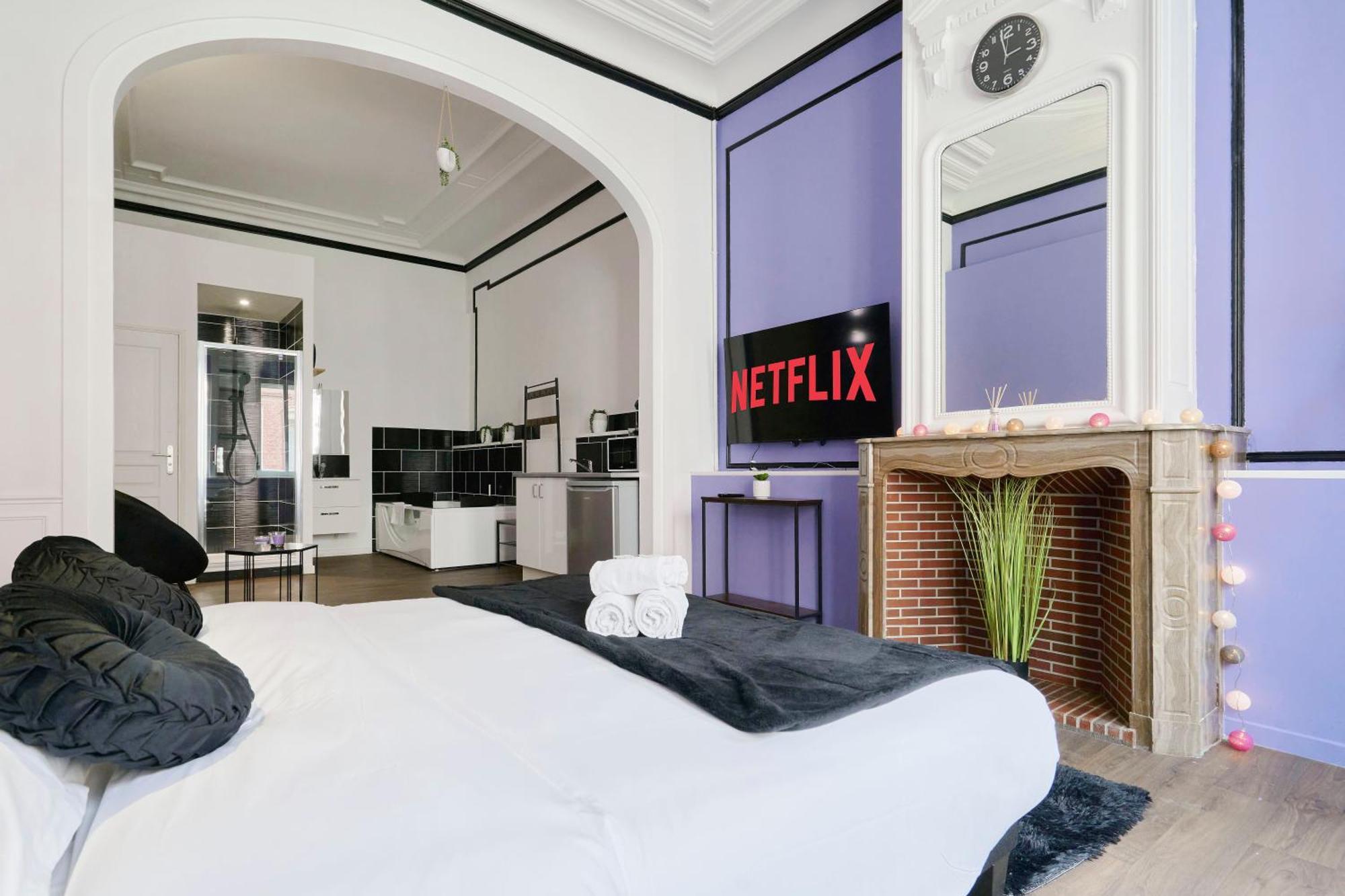 Ng Prestige - Lille L Roubaix Trichon - Balneo - Netflix - Wifi Lägenhet Exteriör bild