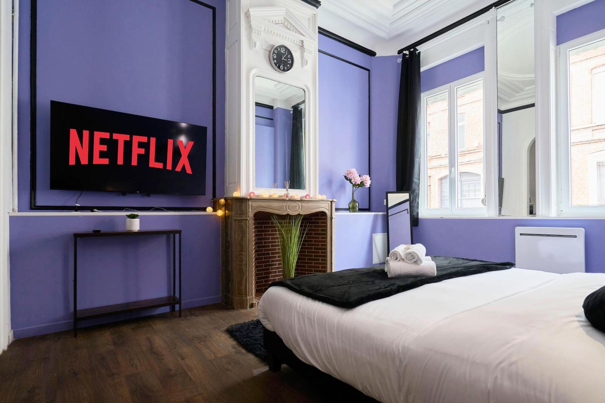 Ng Prestige - Lille L Roubaix Trichon - Balneo - Netflix - Wifi Lägenhet Exteriör bild
