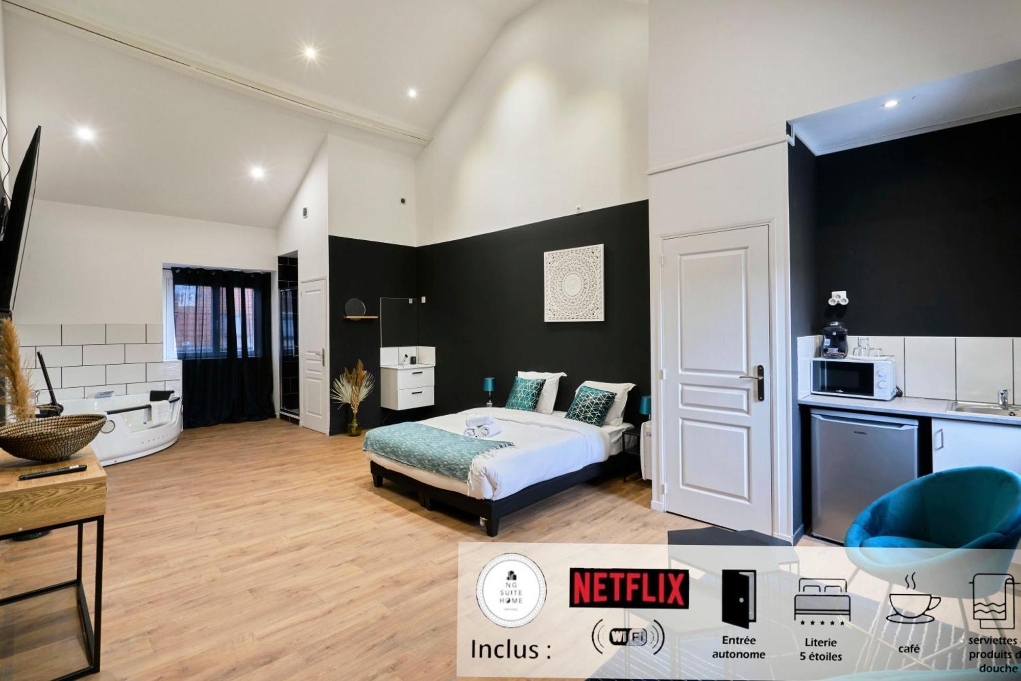 Ng Prestige - Lille L Roubaix Trichon - Balneo - Netflix - Wifi Lägenhet Exteriör bild